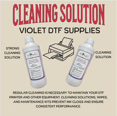 DTF cleaning solution restoring ink flow and unclogging nozzles