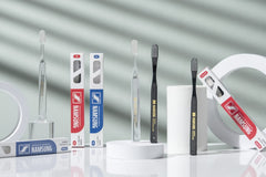Brush heads with caps for hygienic storage