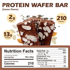 DUJOSOO Protein Wafer Bar with 2g dietary fiber