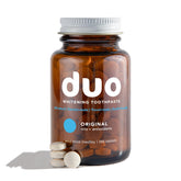 Duo Toothpaste Tablets in a glass bottle with Wild Mint Medley flavor