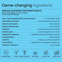 Xylitol-based natural ingredients for oral health in the tablets