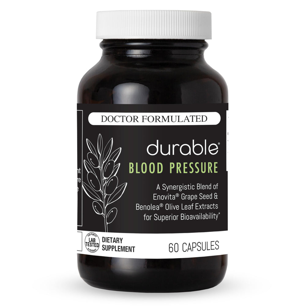 Benolea olive leaf extract capsules for blood pressure support.
