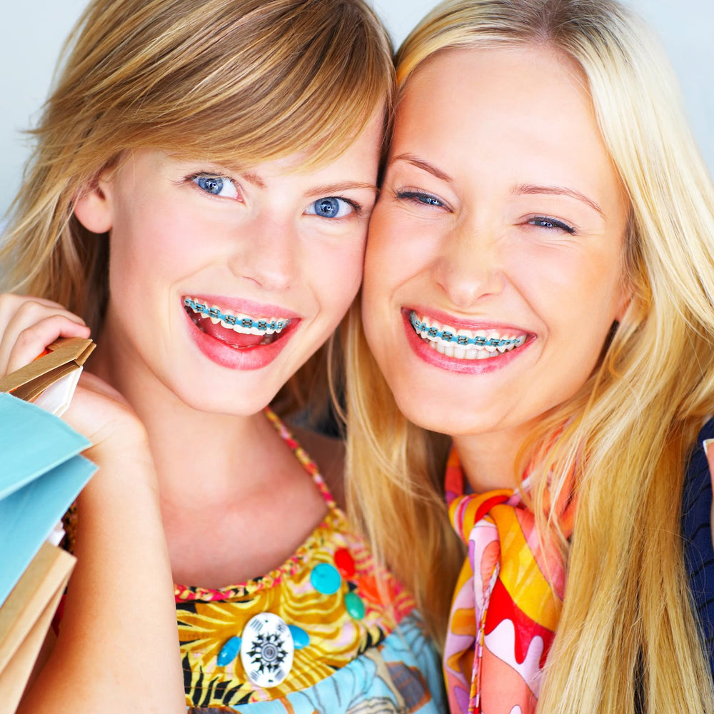 High-quality materials used in blue fake braces for long-lasting use.