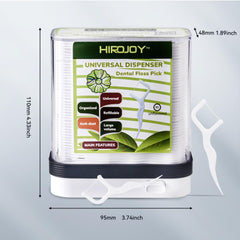 Silicone dust protective band on floss dispenser