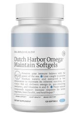 Big Bold Health Dutch Harbor Omega Maintain Softgels with 500mg omega-3s (EPA, DHA, DPA) in triglyceride form.