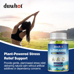 Nutrition facts panel of duwhot L-Theanine Gummies