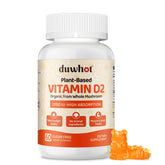 duwhot Vitamin D2 Gummies orange front view, 60-count