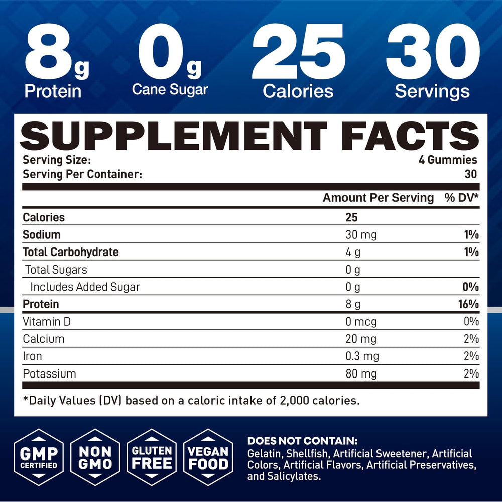 duwhot Whey Protein Gummies lemon closeup emphasizes chewy texture and lemon flavor.