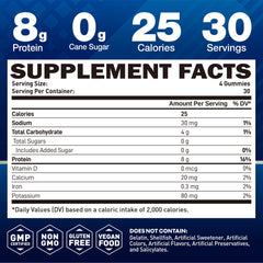 duwhot Whey Protein Gummies lemon closeup emphasizes chewy texture and lemon flavor.