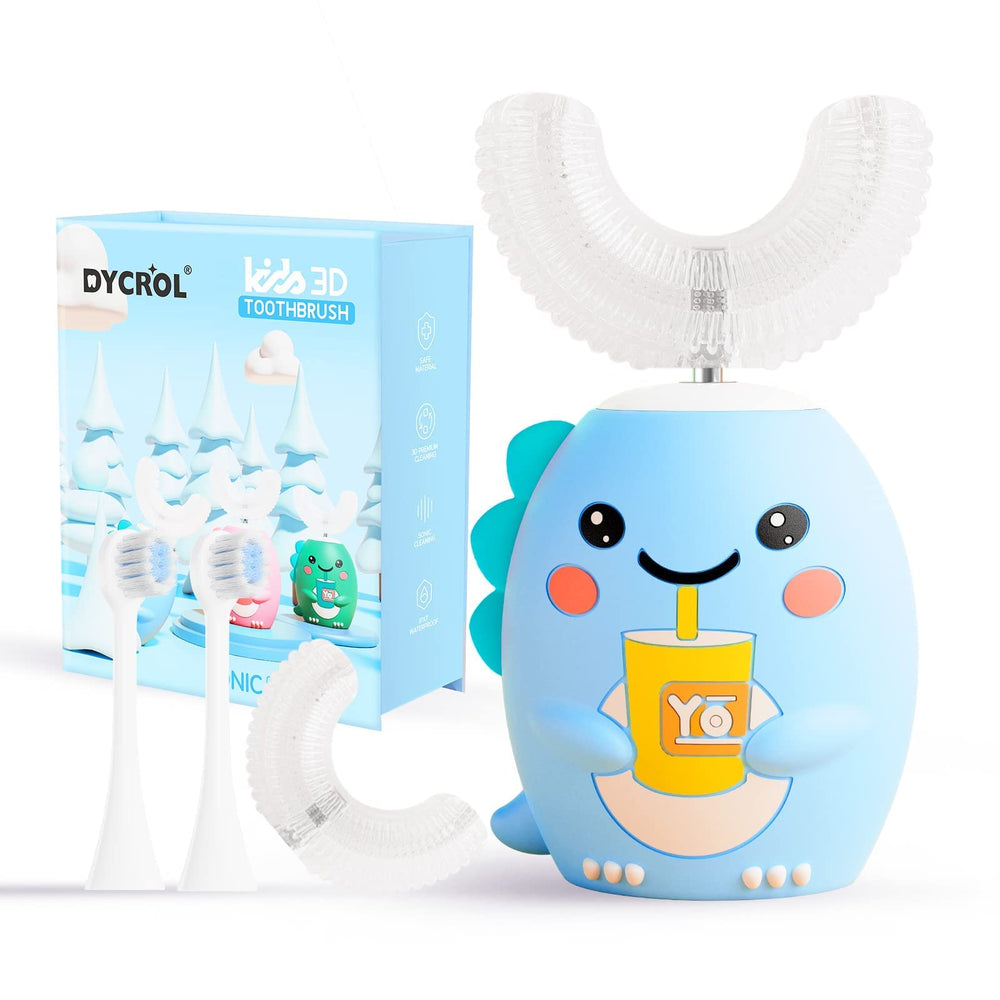 DYCROL Kids U-Shaped Electric Toothbrush in blue