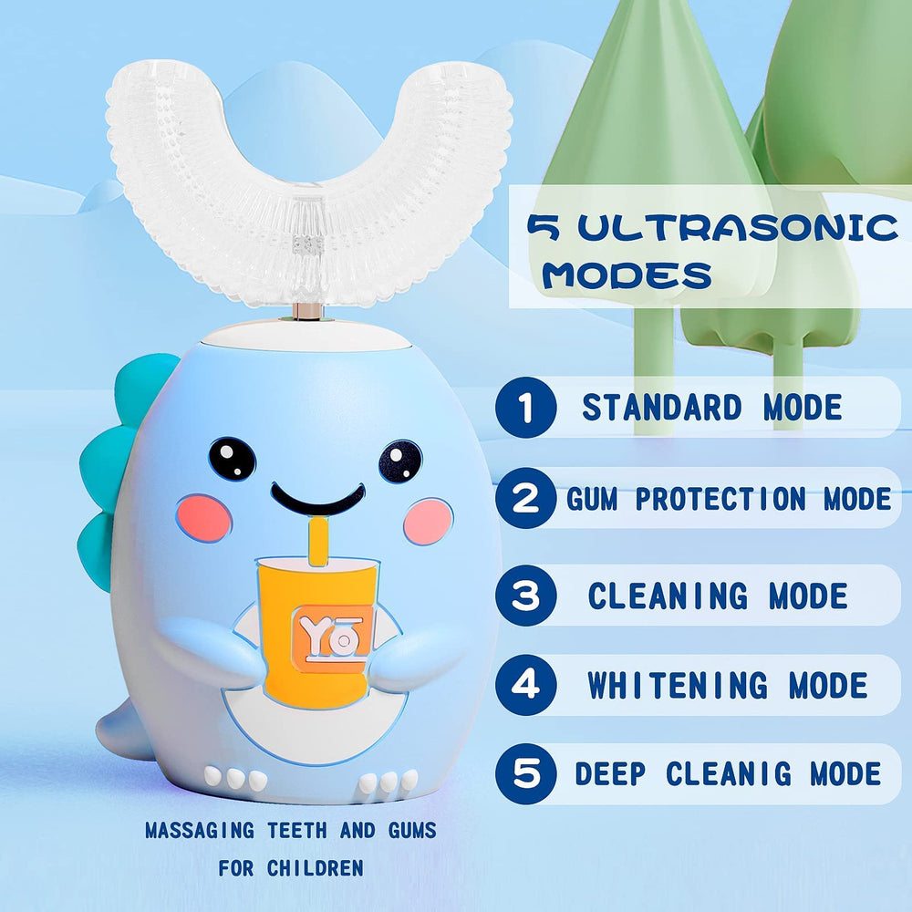 Two food-grade silicone U-shaped brush heads
