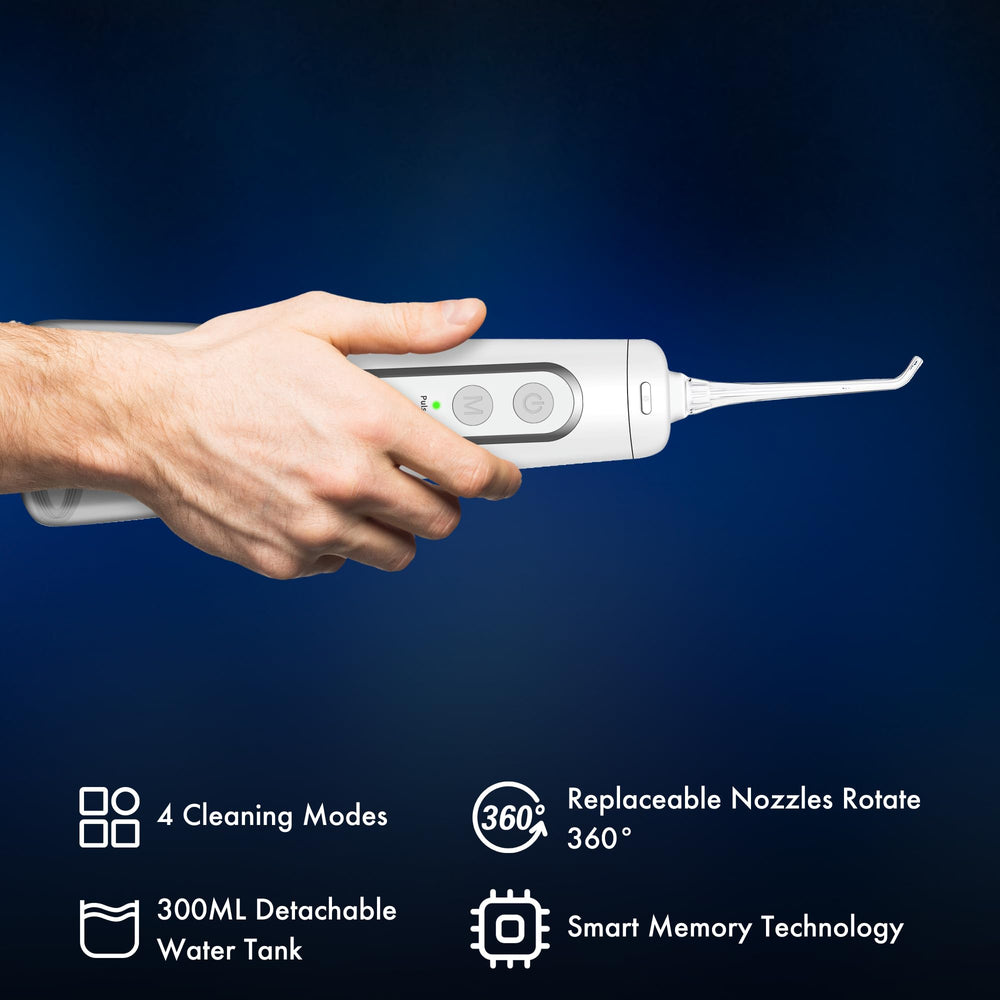 K1 display showing four cleaning modes: Soft, Pulse, Normal, Power