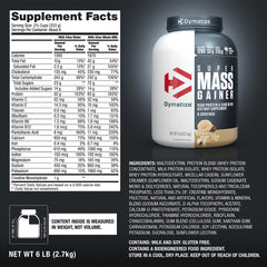 Nutrition panel showing 52g protein per serving