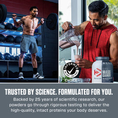 Whey, isolate and casein protein blend graphic for Super Mass Gainer Vanilla