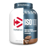 Dymatize ISO100 Hydrolyzed Whey Protein Isolate Powder in Fudge Brownie flavor, 5 lb tub