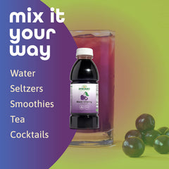 Smoothie prepared with Dynamic Health Black Cherry Juice Concentrate