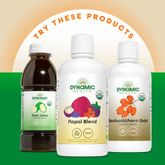 Dynamic Health Mangosteen Gold packaging emphasizes gluten-free, vegan, and kosher certifications.
