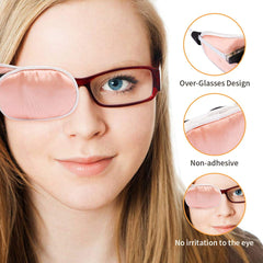 Breathable non-adhesive silk eye patch for adults and children