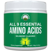 All 9 Essential Amino Acids Powder Wildberry front view