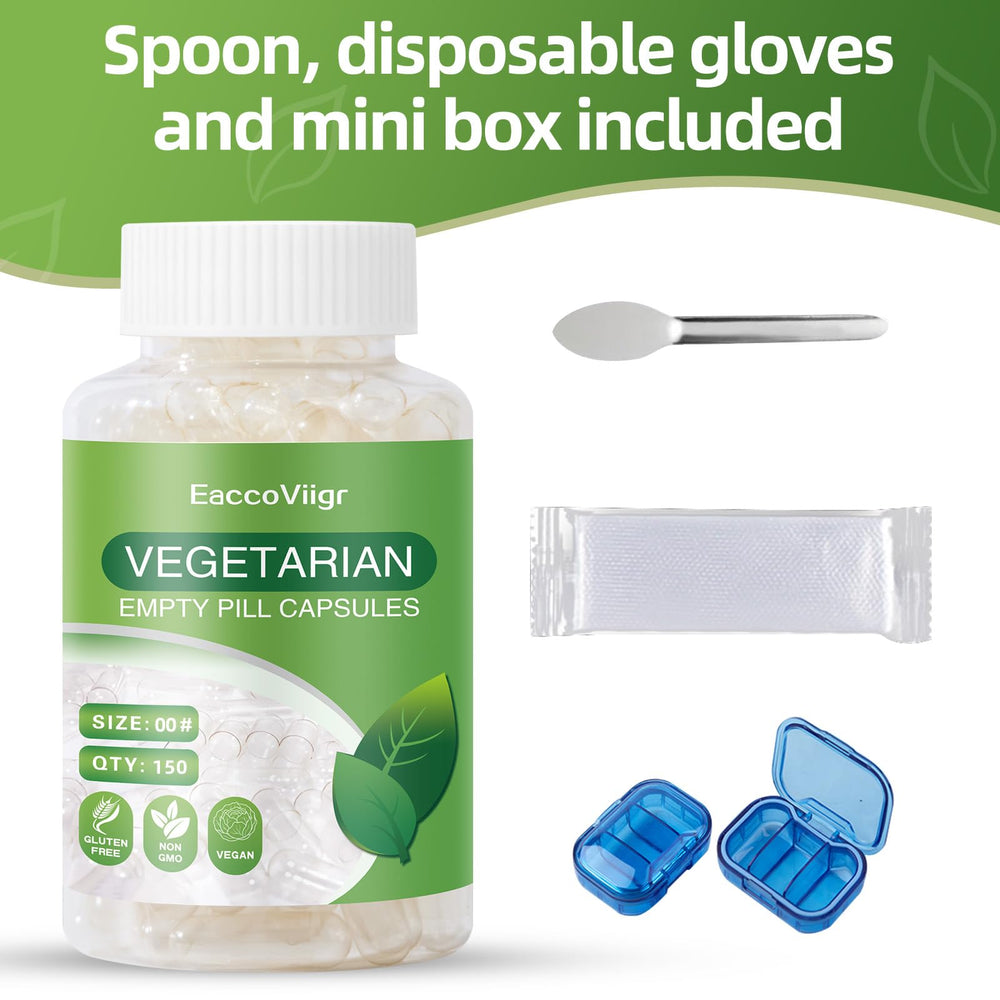 Clear fillable Size 00 capsules close-up