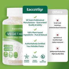 Use-ready empty capsules for DIY supplements