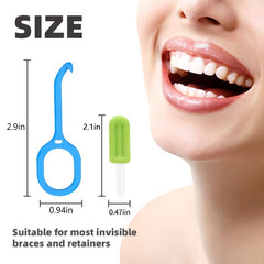 Safe-grade dental tool set for aligners, retainers, braces and dentures