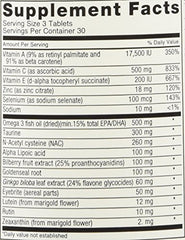 Front label of Eagle-Eyes bottle on white background