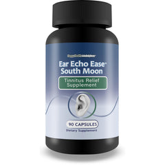 Ear Echo Ease Tinnitus Relief Supplement bottle on white background