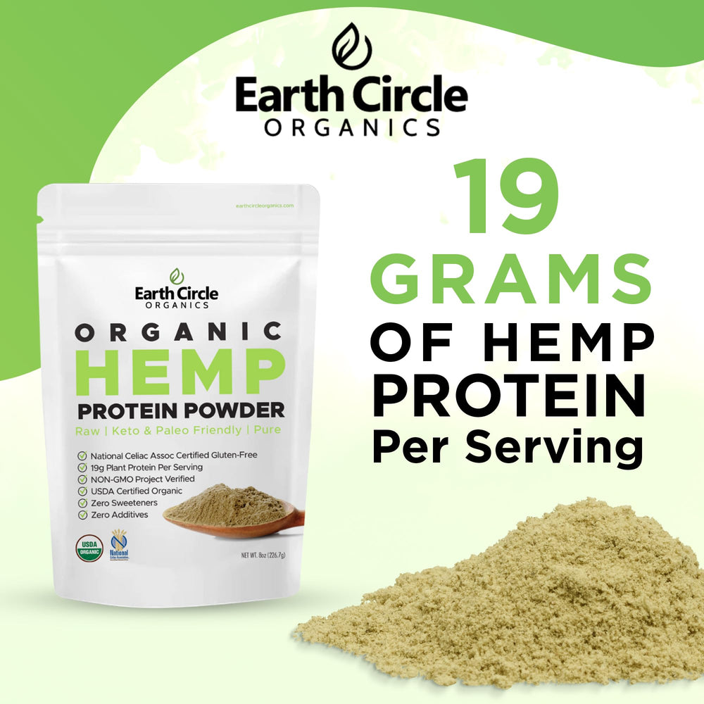 Earth Circle Organics hemp protein powder breakfast bowl ready-to-blend for mornings