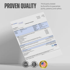 Earth Elixir Cistanche Tubulosa lab-testing seal indicates third-party verification