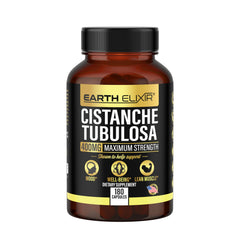 Earth Elixir Cistanche Tubulosa lab-testing seal indicates third-party verification