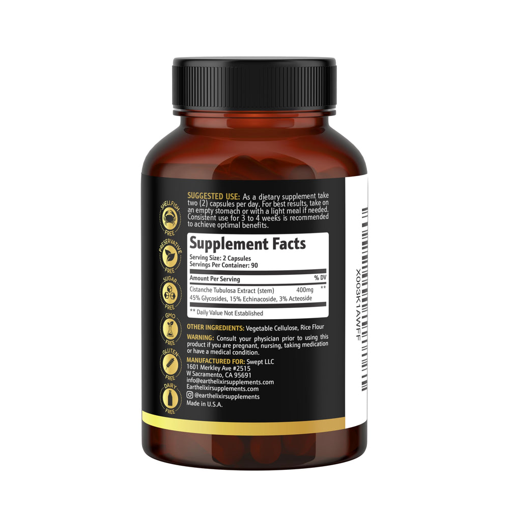 Earth Elixir Cistanche Tubulosa use-case in morning routine for focused energy