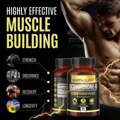 Supplement facts panel on Earth Elixir Ecdysterone bottle