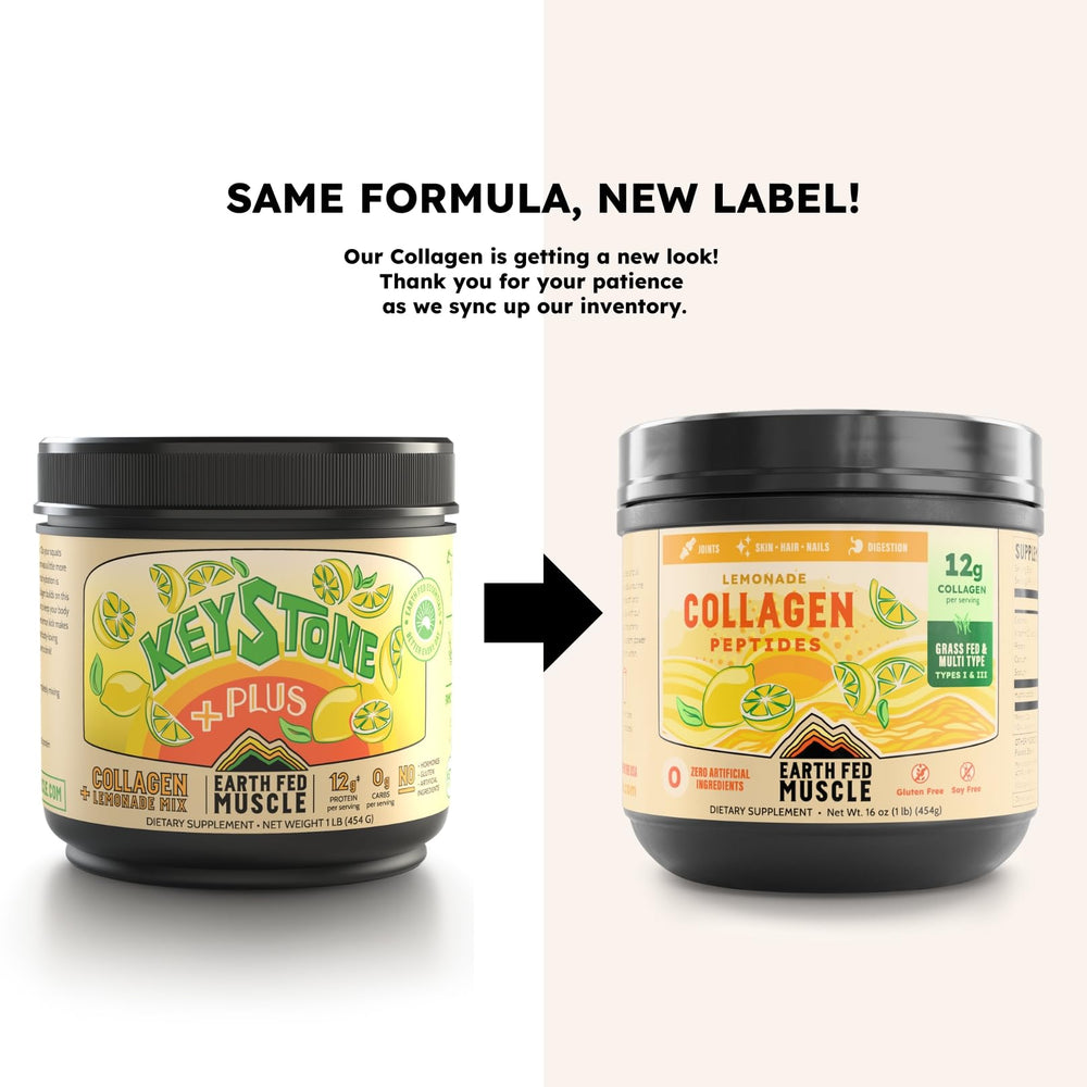 Serving scoop with lemon flavored collagen peptides