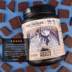 Earth Fed Muscle Nocturnal Casein sugar-free and gluten-free option for keto and diet plans.
