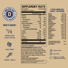 Earth Fed Muscle Nocturnal Casein USA manufactured label emphasizing family-owned production.