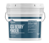 Earthborn Elements Acai Berry Powder in a resealable BPA-free bucket