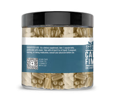 Supplement facts panel on back of bottle