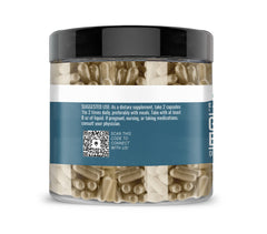 Close-up of green coffee bean extract capsules