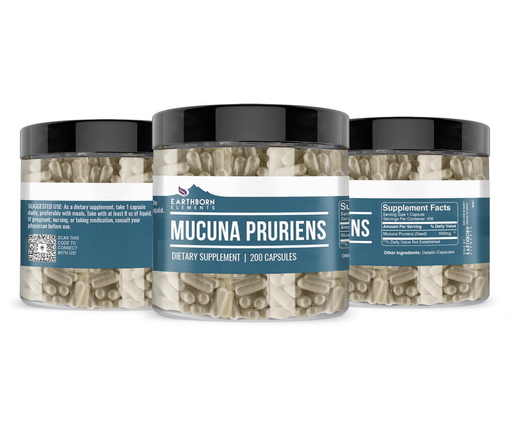 USA-encapsulated Mucuna Pruriens capsules