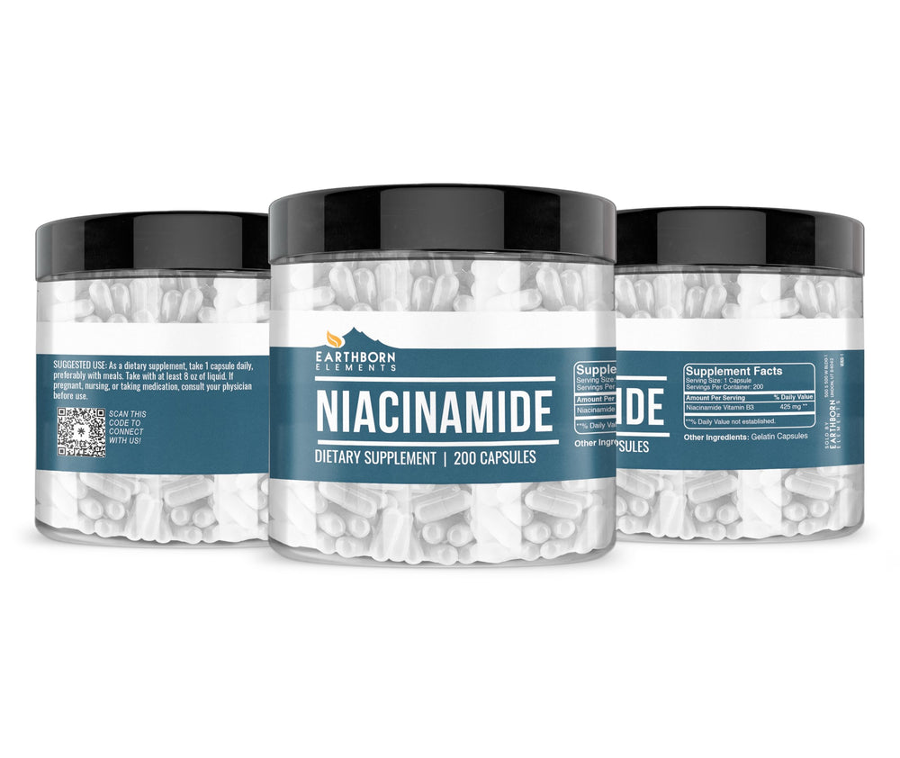 USA-encapsulated Niacinamide production label