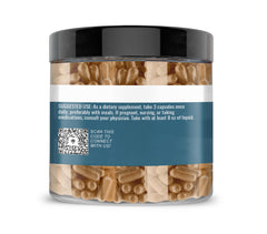 Close-up of Turmeric & Moringa capsules