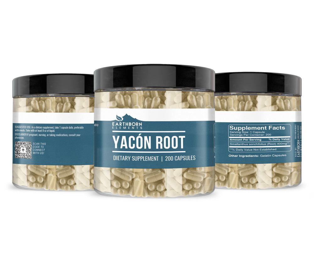Yacon Root capsules encapsulated in the USA