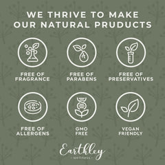 Earthley Wellness Liver Love ingredients scene shows five organic herbs.