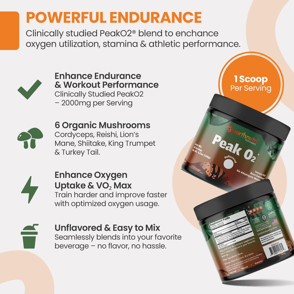 Close-up of the six-mushroom blend including Cordyceps, Reishi, and Lion's Mane