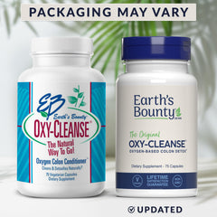 Close-up of Oxygen-Powered Detox claim on the product label