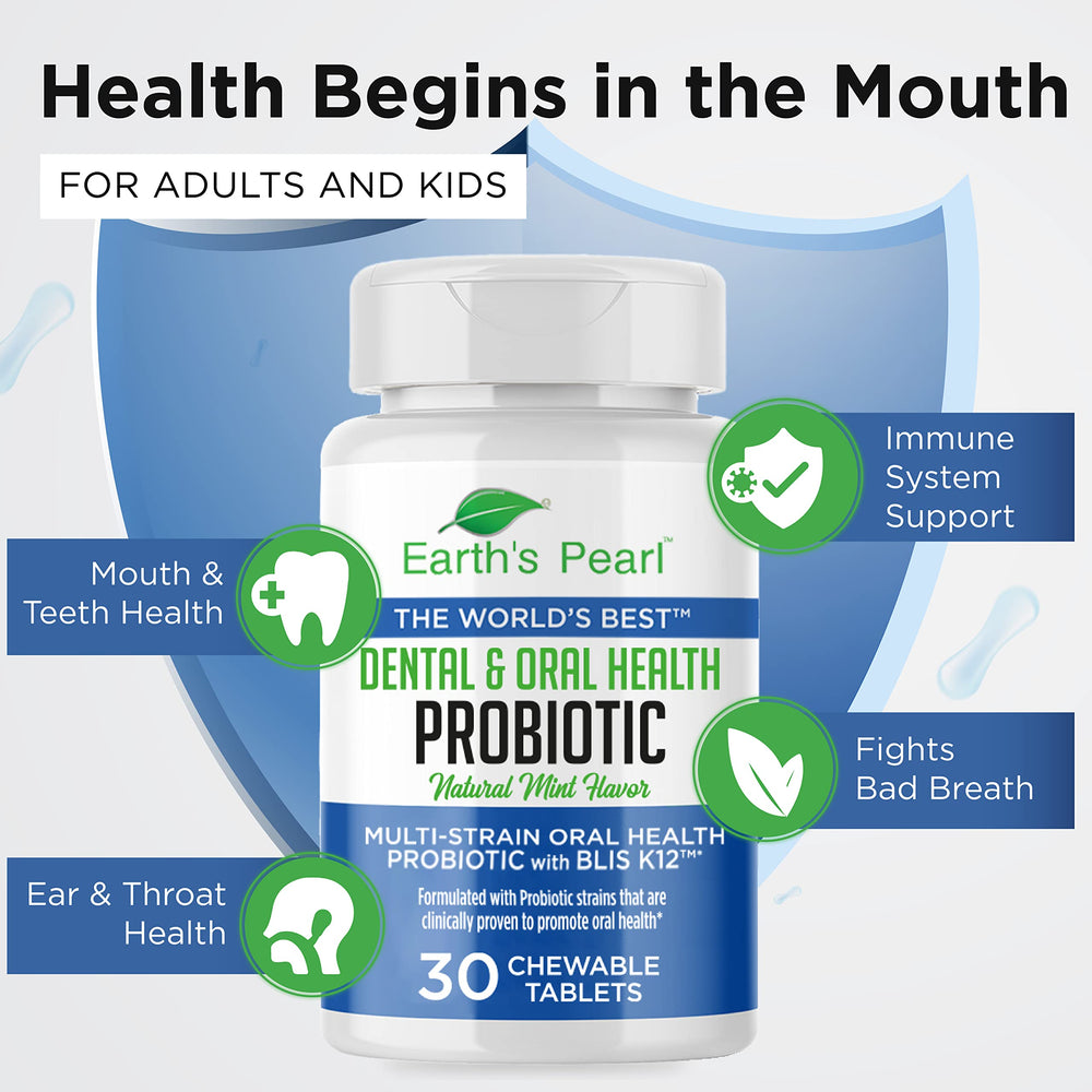 Mint-flavor probiotic chewables for oral health