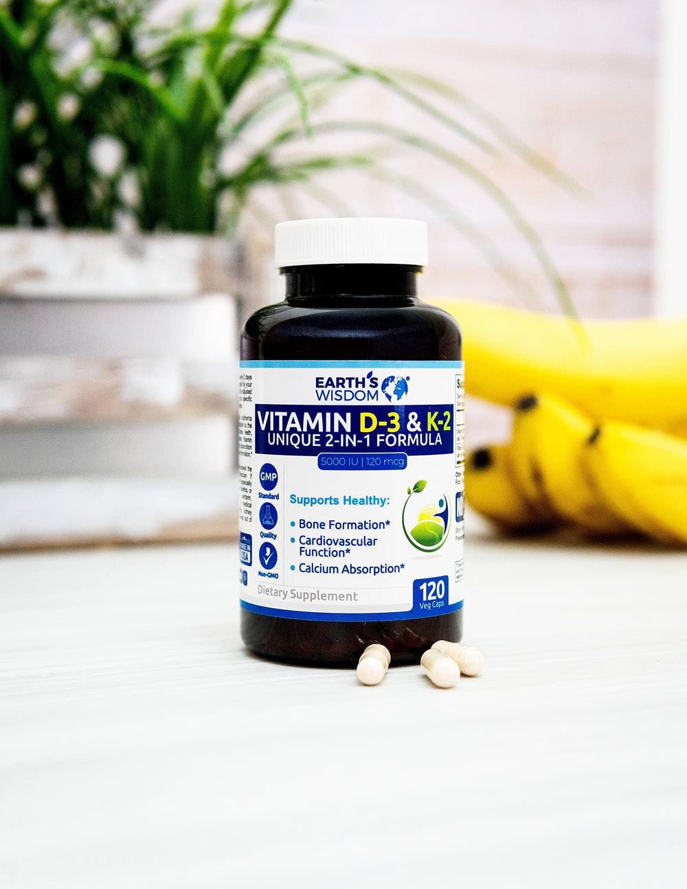 Manufactured in USA text on Earth's Wisdom packaging