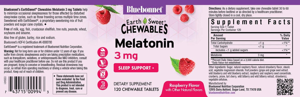 Bluebonnet Nutrition EarthSweet logo on bottle