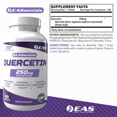 Product label for EAS Quercetin 250mg